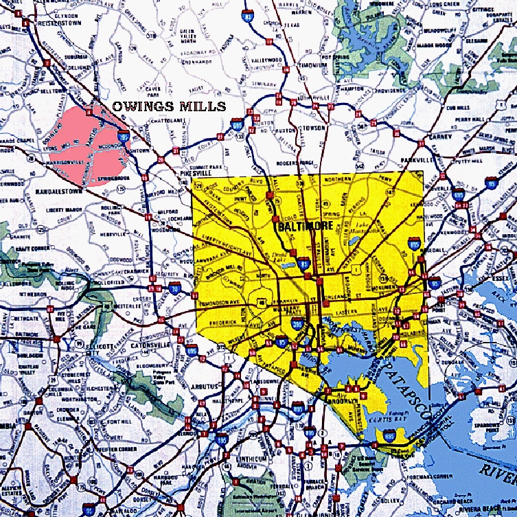 Owings Mills Md Map